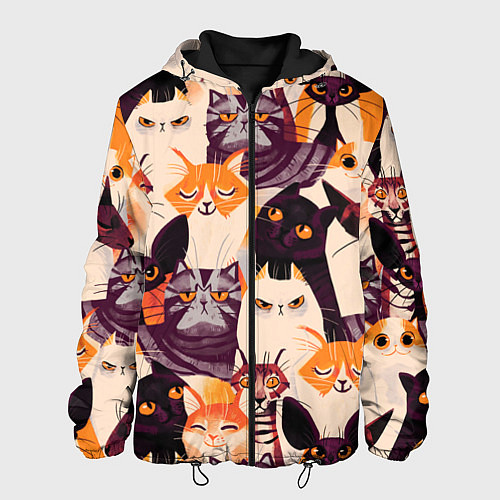 Мужская куртка КОТИКИ / 3D-Черный – фото 1