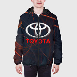 Куртка с капюшоном мужская TOYOTA, цвет: 3D-черный — фото 2