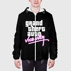 Куртка с капюшоном мужская GTA VICE CITY, цвет: 3D-белый — фото 2