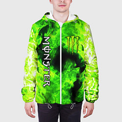 Куртка с капюшоном мужская MONSTER ENERGY, цвет: 3D-белый — фото 2