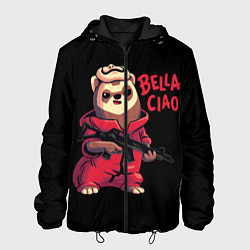 Куртка с капюшоном мужская Bella Ciao, цвет: 3D-черный