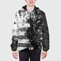 Куртка с капюшоном мужская США, цвет: 3D-черный — фото 2