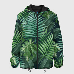Куртка с капюшоном мужская Тропики, цвет: 3D-черный