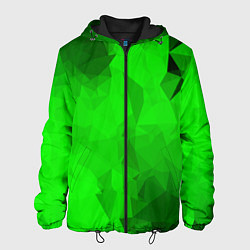 Куртка с капюшоном мужская GREEN, цвет: 3D-черный