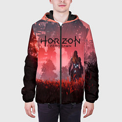 Куртка с капюшоном мужская HORIZON ZERO DAWN, цвет: 3D-черный — фото 2