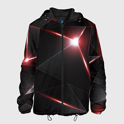 Куртка с капюшоном мужская 3D свечение, цвет: 3D-черный
