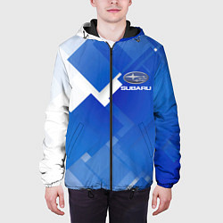 Куртка с капюшоном мужская SUBARU, цвет: 3D-черный — фото 2