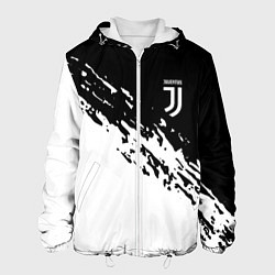 Куртка с капюшоном мужская JUVENTUS, цвет: 3D-белый