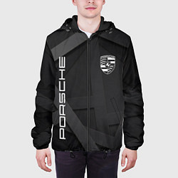 Куртка с капюшоном мужская PORSCHE, цвет: 3D-черный — фото 2