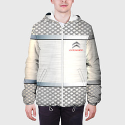 Куртка с капюшоном мужская CITROEN, цвет: 3D-белый — фото 2