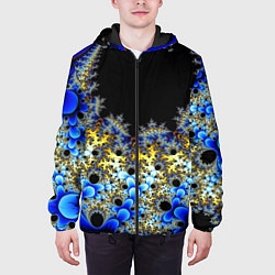 Куртка с капюшоном мужская Фрактальная материя l Fractal, цвет: 3D-черный — фото 2