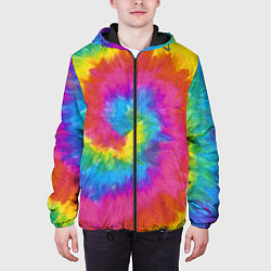 Куртка с капюшоном мужская ХИППИ, цвет: 3D-черный — фото 2