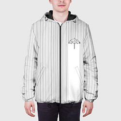 Куртка с капюшоном мужская The umbrella academy Z, цвет: 3D-черный — фото 2