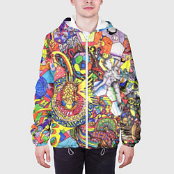 Куртка с капюшоном мужская ПСИХОДЕЛИКА PSYHODELICA, цвет: 3D-белый — фото 2
