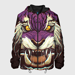 Куртка с капюшоном мужская Маска тигра Ханья, цвет: 3D-черный