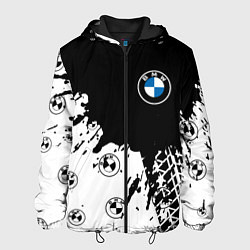 Куртка с капюшоном мужская BMW БМВ, цвет: 3D-черный