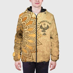 Куртка с капюшоном мужская Дагестан в золоте, цвет: 3D-черный — фото 2