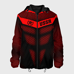 Куртка с капюшоном мужская Экзоскелет СССР, цвет: 3D-черный