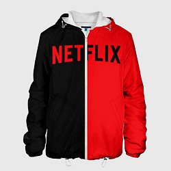 Куртка с капюшоном мужская NETFLIX, цвет: 3D-белый