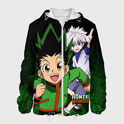 Куртка с капюшоном мужская Hunter x Hunter, цвет: 3D-белый