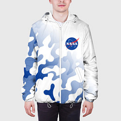 Куртка с капюшоном мужская NASA НАСА, цвет: 3D-белый — фото 2