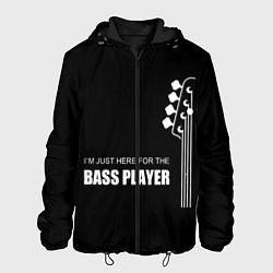 Куртка с капюшоном мужская BASS PLAYER GUITAR, цвет: 3D-черный