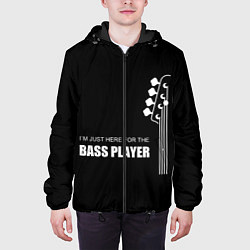 Куртка с капюшоном мужская BASS PLAYER GUITAR, цвет: 3D-черный — фото 2
