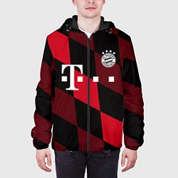 Куртка с капюшоном мужская ФК Бавария Мюнхен, цвет: 3D-черный — фото 2