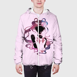 Куртка с капюшоном мужская Космическая Сейлор Мун, цвет: 3D-белый — фото 2