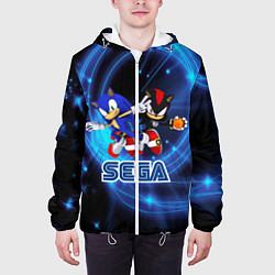 Куртка с капюшоном мужская Sonic SEGA, цвет: 3D-белый — фото 2