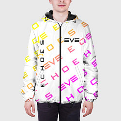 Куртка с капюшоном мужская EVE ECHOES ИВ ЭХО, цвет: 3D-черный — фото 2