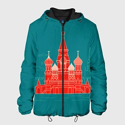 Куртка с капюшоном мужская Москва, цвет: 3D-черный