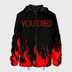 Куртка с капюшоном мужская YOU DIED, цвет: 3D-черный