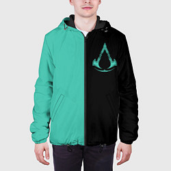 Куртка с капюшоном мужская Assassins Creed Valhalla, цвет: 3D-черный — фото 2