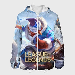 Куртка с капюшоном мужская League of Legends МАСТЕР ЙИ, цвет: 3D-белый