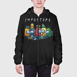 Куртка с капюшоном мужская Impostors, цвет: 3D-черный — фото 2
