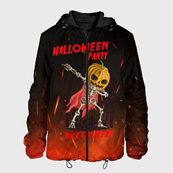 Куртка с капюшоном мужская Halloween Party, цвет: 3D-черный