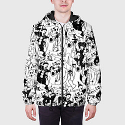 Куртка с капюшоном мужская GHOSTEMANE, цвет: 3D-черный — фото 2