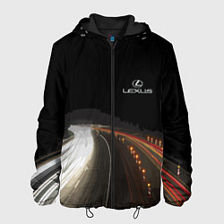 Куртка с капюшоном мужская Night route, цвет: 3D-черный