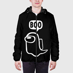 Куртка с капюшоном мужская BOO Among Us, цвет: 3D-черный — фото 2