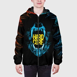 Куртка с капюшоном мужская HARD CORE, цвет: 3D-черный — фото 2