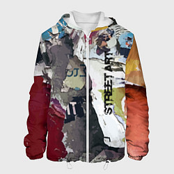 Куртка с капюшоном мужская Street art, цвет: 3D-белый