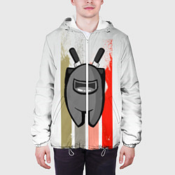Куртка с капюшоном мужская Among Us, цвет: 3D-белый — фото 2