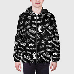 Куртка с капюшоном мужская KIZARU HAUNTED FAMILY, цвет: 3D-черный — фото 2