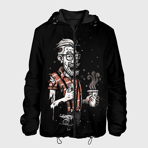 Мужская куртка Зомби Хипстер / 3D-Черный – фото 1