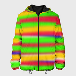 Куртка с капюшоном мужская Яркая Яркость, цвет: 3D-черный