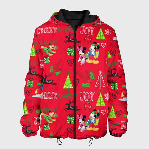 Мужская куртка Mickey & Minnie pattern / 3D-Черный – фото 1