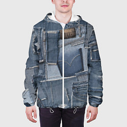 Куртка с капюшоном мужская Jeans life, цвет: 3D-белый — фото 2