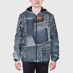 Куртка с капюшоном мужская Jeans life, цвет: 3D-черный — фото 2