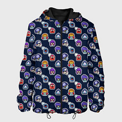 Куртка с капюшоном мужская EMOJI Brawl Stars MONOGRAM, цвет: 3D-черный